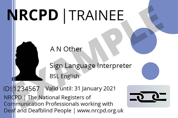Trainee Sign Language Interpreter badge